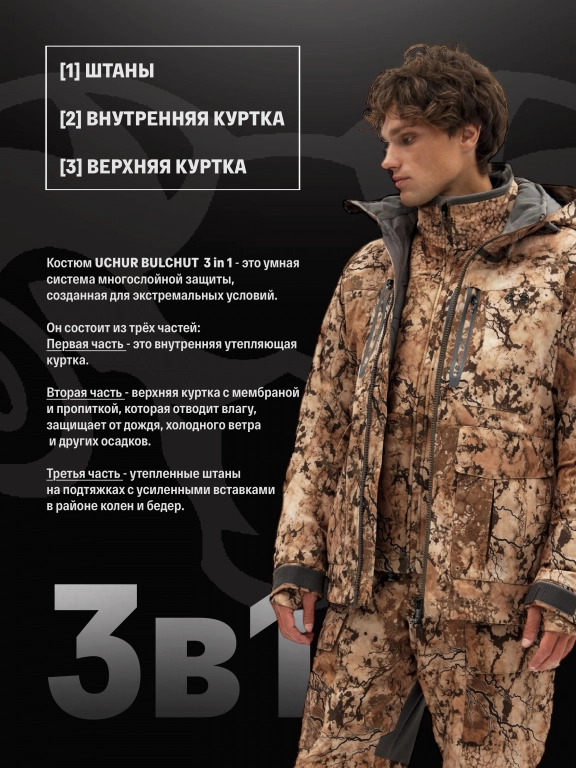 Костюм UCHUR BULCHUT 3в1 цв. SAAS